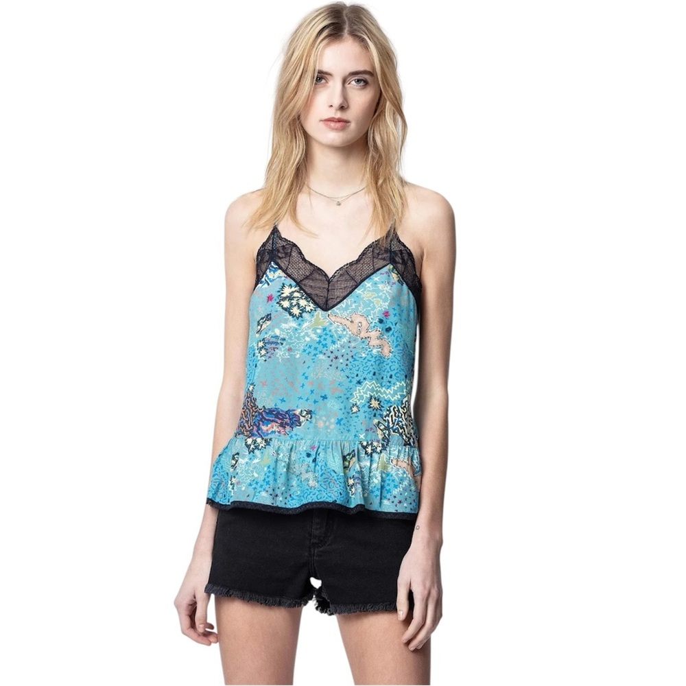 Zadig & Voltaire Celest Glam Rock Eucalyptus Camisole